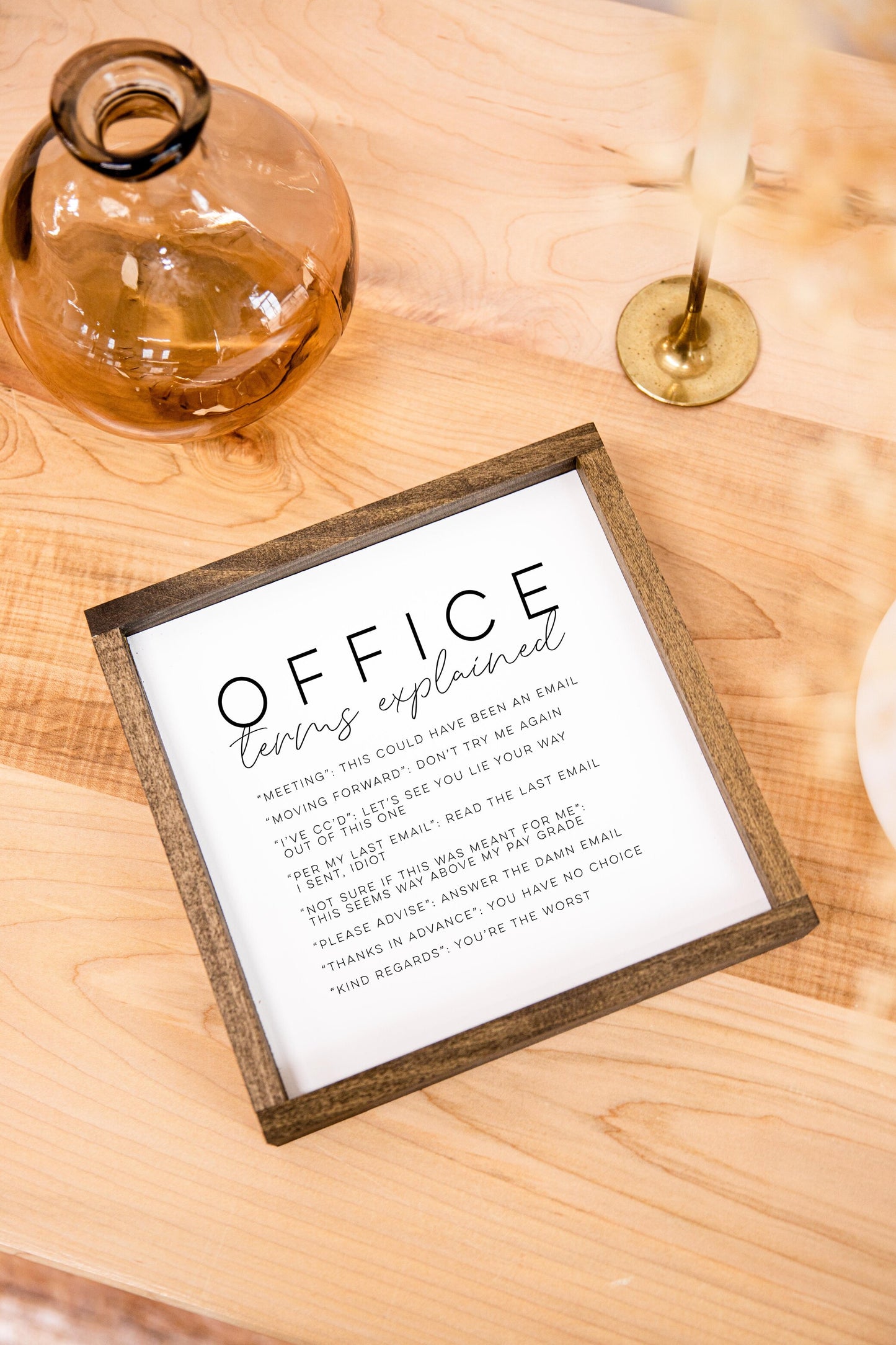 Office Terms Sign