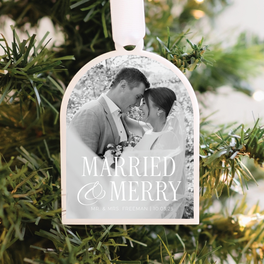 Our First Christmas Married Christmas Ornament