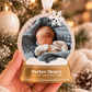 Gold Custom Snow Globe Baby's First Christmas Ornament