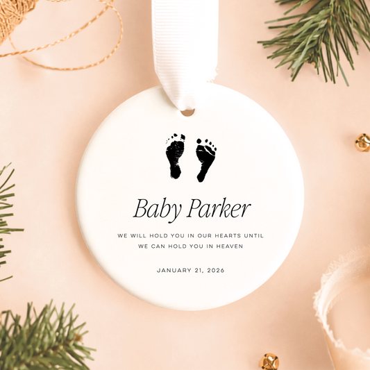 Personalized Baby Memorial Loss Ornament