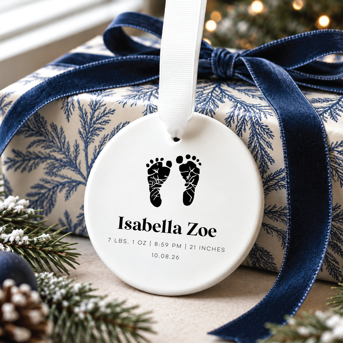 Custom Baby's First Christmas Ornament