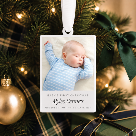 Personalized Baby's First Christmas Ornament