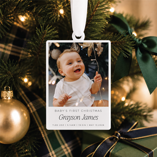 Personalized Baby's First Christmas Ornament