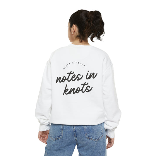 Notes in Knots Crewneck Sweater