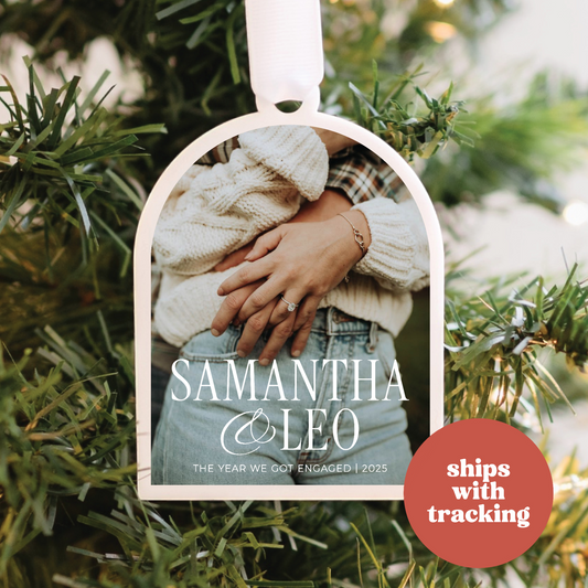 Our First Christmas Engaged Christmas Ornament