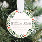 Custom Baby's First Christmas Ornament