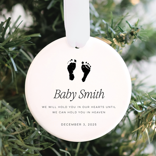 Personalized Baby Memorial Loss Ornament