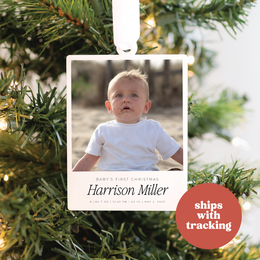 Personalized Baby's First Christmas Ornament