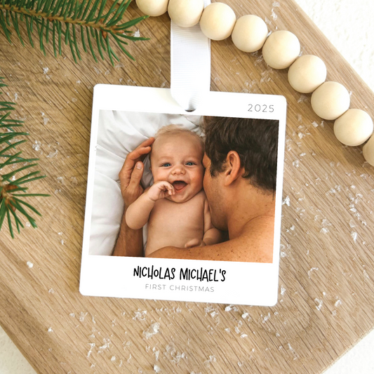 Personalized Baby's First Christmas Ornament