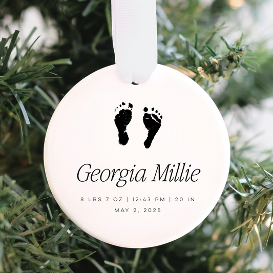 Custom Baby's First Christmas Ornament