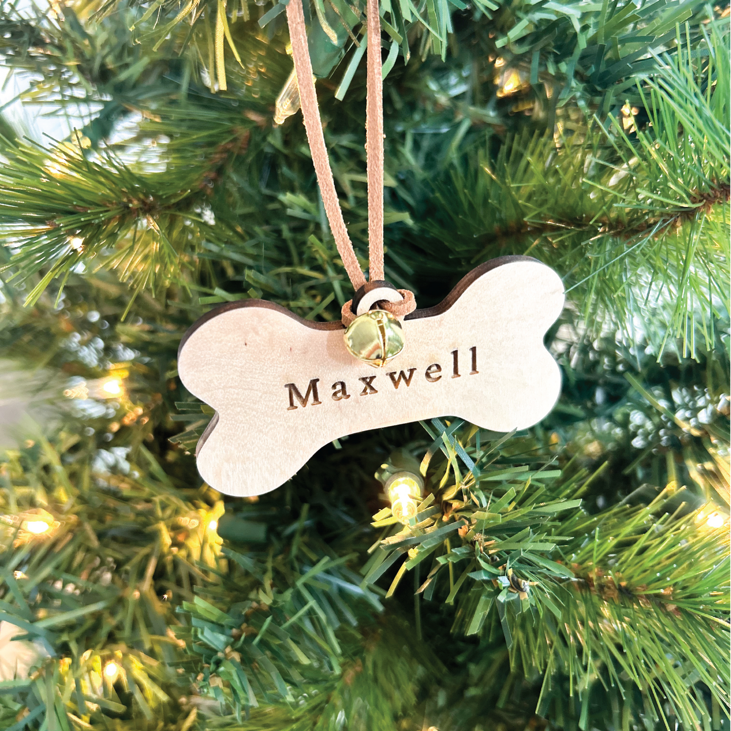Personalized Wooden Dog Bone