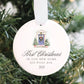 Custom Our First Home Door Ornament