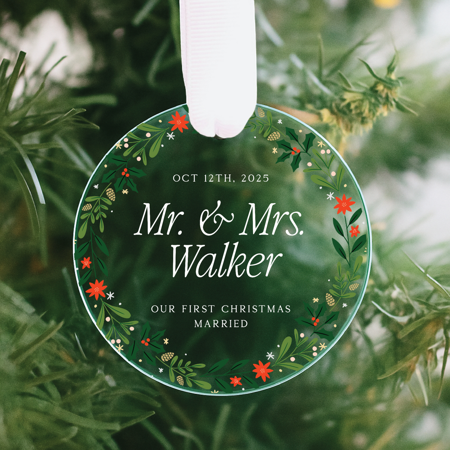 Our First Christmas Married Ornament