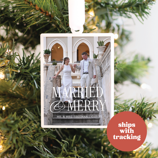 Our First Christmas Married Ornament