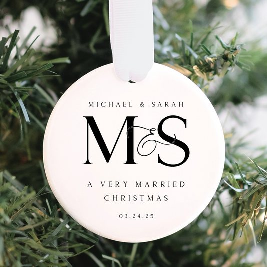 Our First Christmas Married Ornament