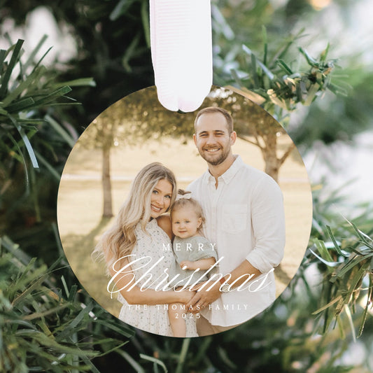 Custom Family Photo Ornament