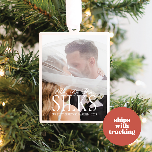 Our First Christmas Married Ornament