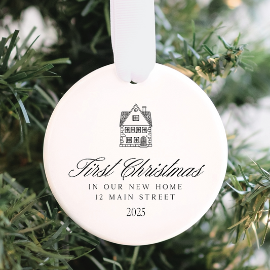 Custom Our First Home Ornament