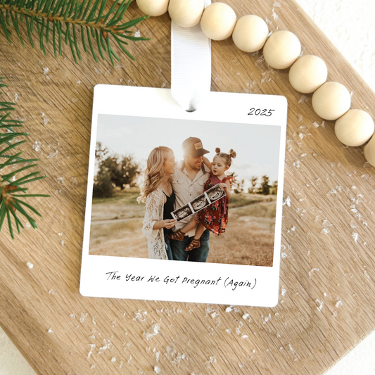 Personalized Photo The Year We Christmas Ornament