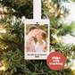 Custom Photo Polaroid Ornament