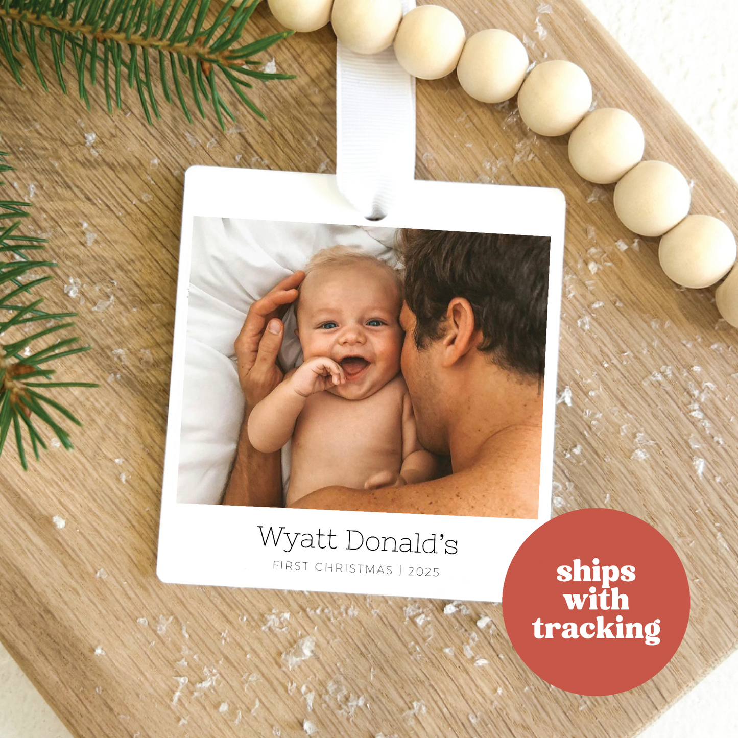 Personalized Baby's First Christmas Ornament