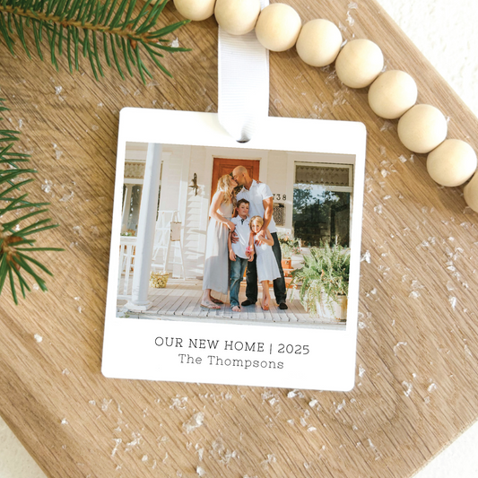 Our New Home Custom Photo Ornament