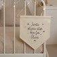 Custom Santa Please Stop Here Canvas Banner