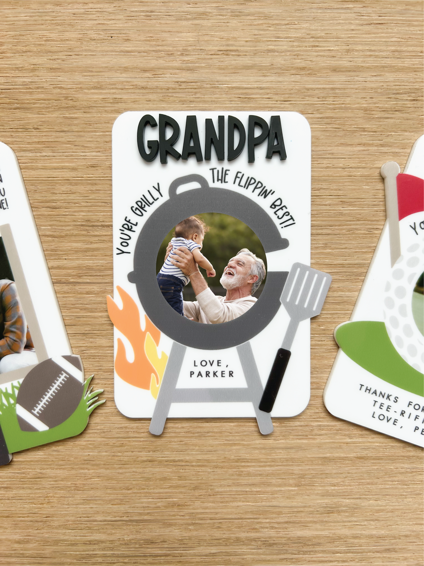 Custom Acrylic Father's Day BBQ Photo Magnet