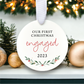Generic Our First Christmas Engaged Ornament 2023 | Engagement Ornament | Christmas Ornament | Custom Engagement Ornament