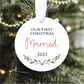 Generic Our First Christmas Married Ornament 2023 | Personalized Married Ornament | Married Little Christmas | Mr and Mrs 2023 Ornament