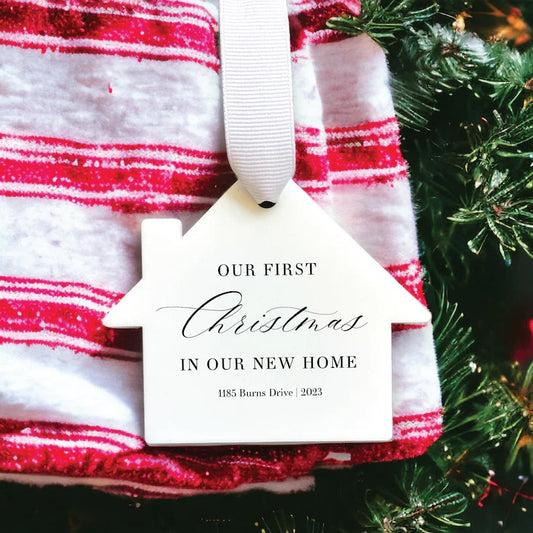 Our First Christmas in our New Home Ornament 2023 | New Homeowner Gift | Real Estate Gift | Housewarming Gift