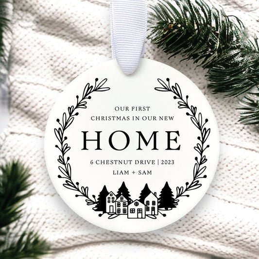 First Christmas in our New Home Ornament 2023 | New Homeowner Gift | Real Estate Gift | Housewarming Gift