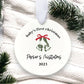 Custom Baby's First Christmas 2023 Ornament | Mistletoes Ornament | Baby's First Christmas Photo Ornament |  Newborn Ornament | Baby Gift