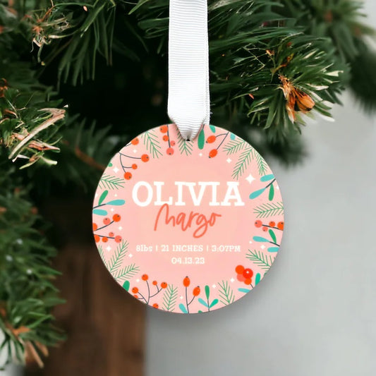 Custom Baby's First Christmas 2023 Ornament | Baby's First Christmas Photo Ornament | Newborn Ornament | Baby Gift