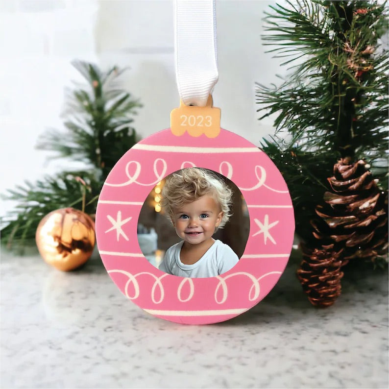 Custom Photo Bauble Ornament 2023