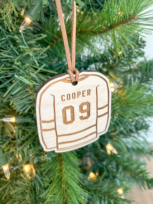 Custom Hockey Jersey Ornament
