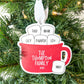 Personalized Hot Chocolate Marshmallow Family Name Ornament
