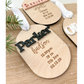 Custom Baby's First Christmas Wooden Ornament