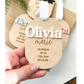 Custom Baby's First Christmas Wooden Ornament