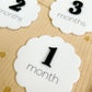 Scalloped Monthly Baby Milestone Discs