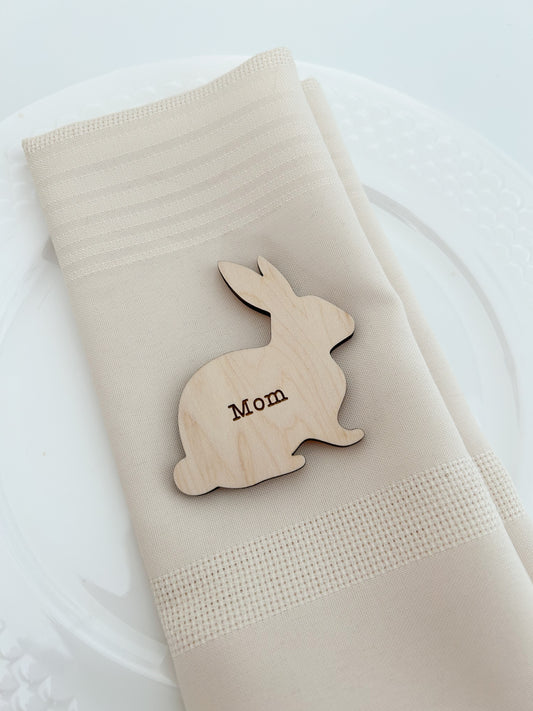 Easter Bunny Dinner Place Setting Tags