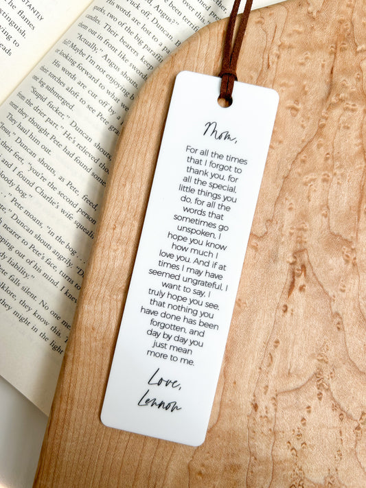 Custom Quote Bookmark
