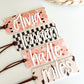 Ghost and Stars Halloween Pattern Basket Tag