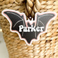 Bat Halloween Basket Tag