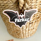 Bat Halloween Basket Tag