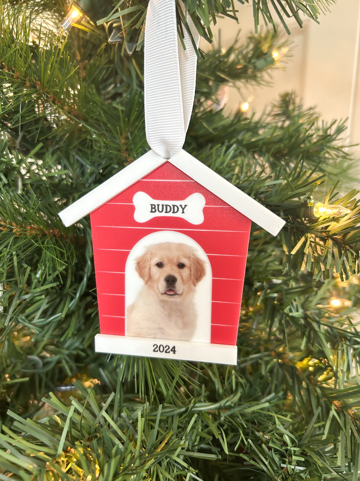 Custom Pet Animal Ornament 2024 | Pet Photo Christmas Ornament | Animal Ornament | Dog Ornament | Cat Ornament