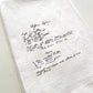 Custom Printed Recipe Tea Towel