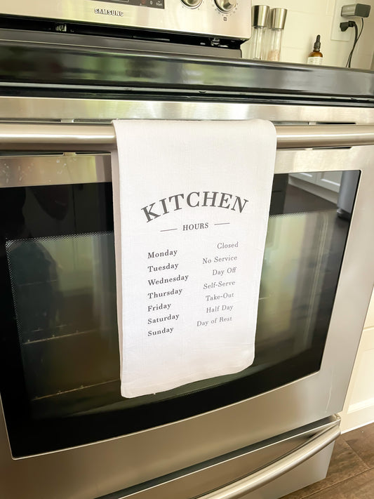 Kitchen Hours Towel