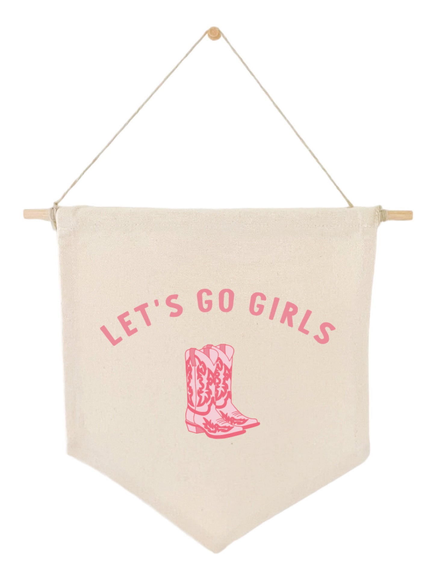 Let's Go Girls Cowboy Banner