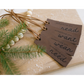 Leatherette Mindful Gifting Tags Set of 4